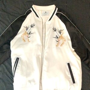 (L) Silk Varsity Jacket